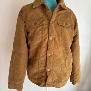 John Deere Kids XL Women’s S Corduroy Trucker Jacket Tan Workwear Heritage